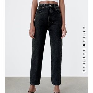 Zara Black Mom Fit Jeans Size 4